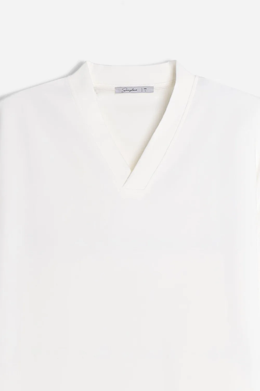 Sonny Bono Over Fit t-shirt gesso scollo a V ampia