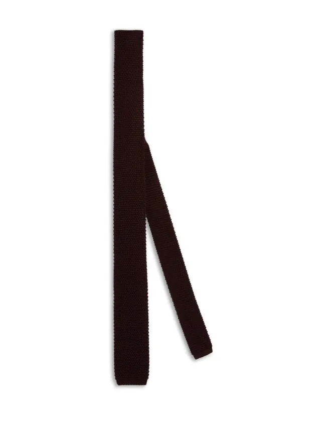 Caruso Cravatta Maglia Seta Bordeaux Taglia M