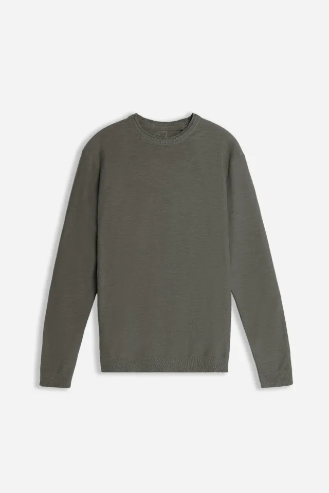 Sonny Bono maglia girocollo slub verde militare