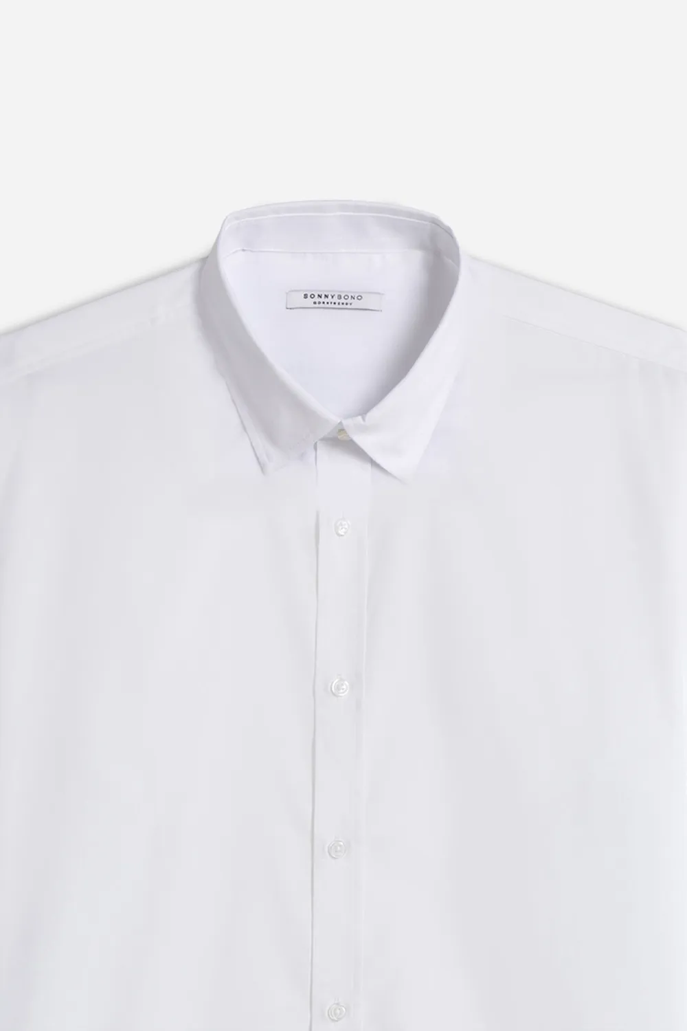 Sonny Bono camicia basic collo italiano bianca