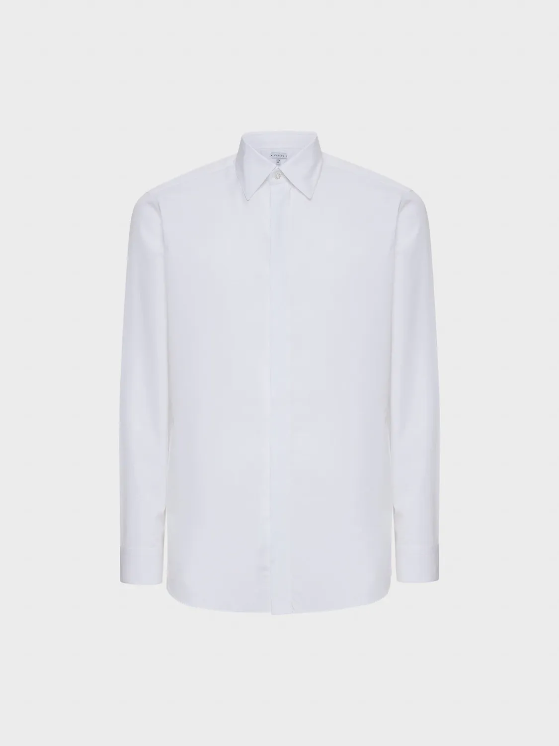 Caruso camicia slim cotone bianco