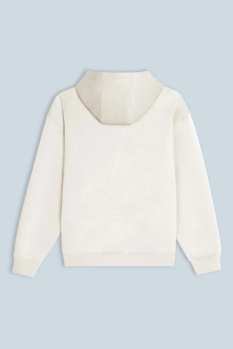 Sonny Bono Felpa Cappuccio Comfort Fit Panna