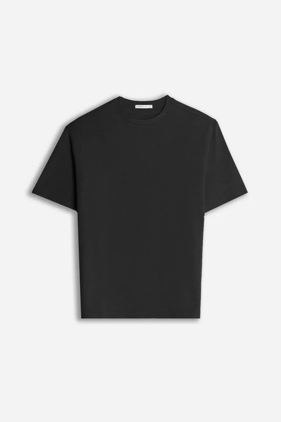 Sonny Bono T-Shirt Girocollo Jersey Fiammato Nero