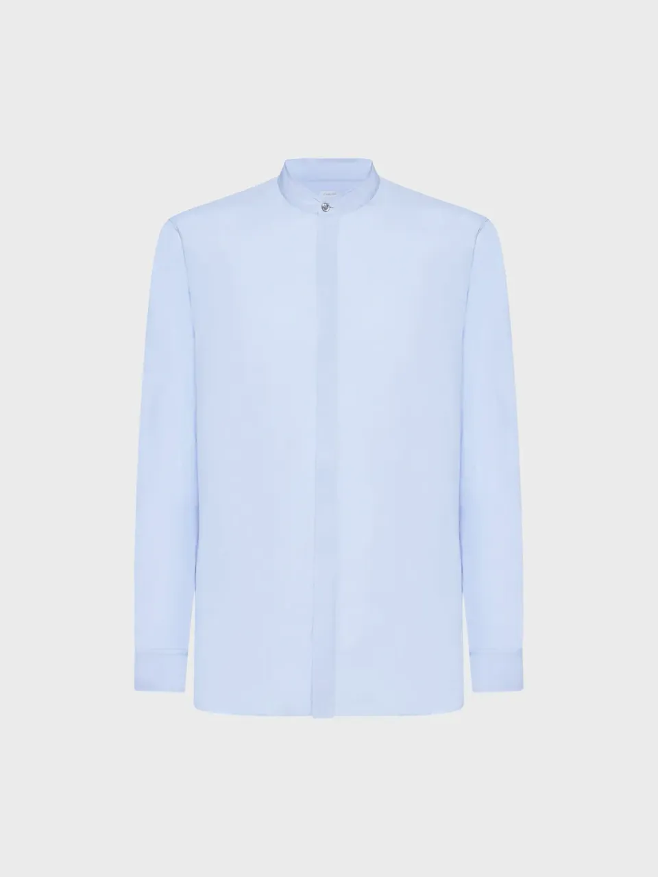 Caruso Butterfly camicia coreana cotone azzurro