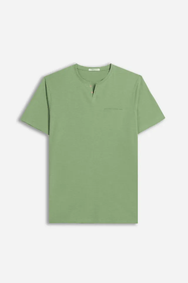 Sonny Bono t-shirt goccia slub salvia