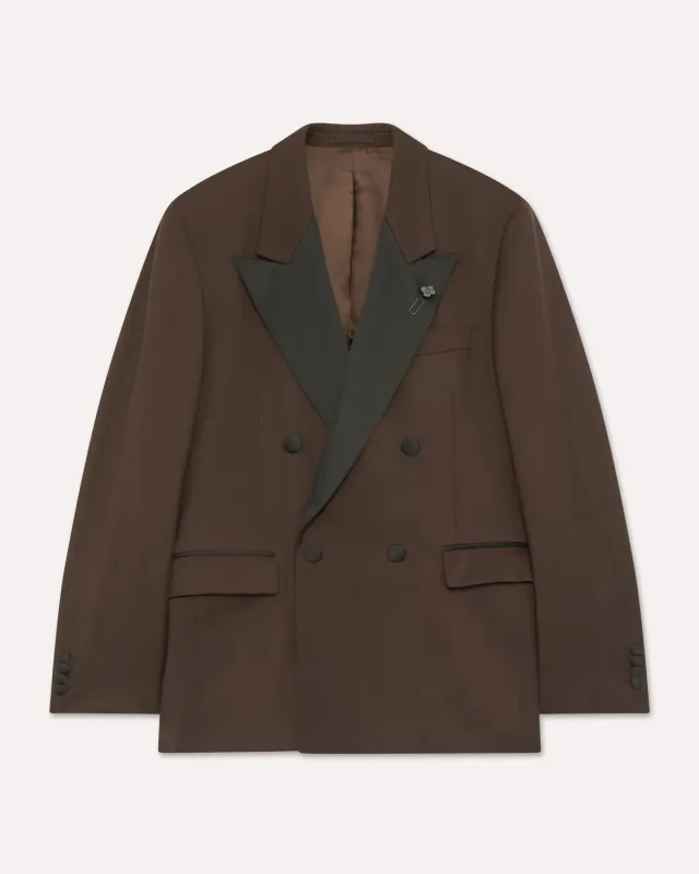 Lardini Soirée Abito Doppiopetto Marrone Smoking