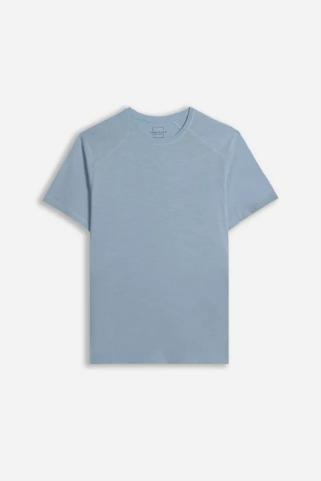 Sonny Bono Basic Slub T-shirt Girocollo Polvere Cotone