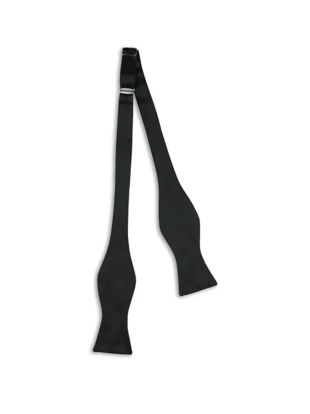 Caruso papillon da annodare seta nero