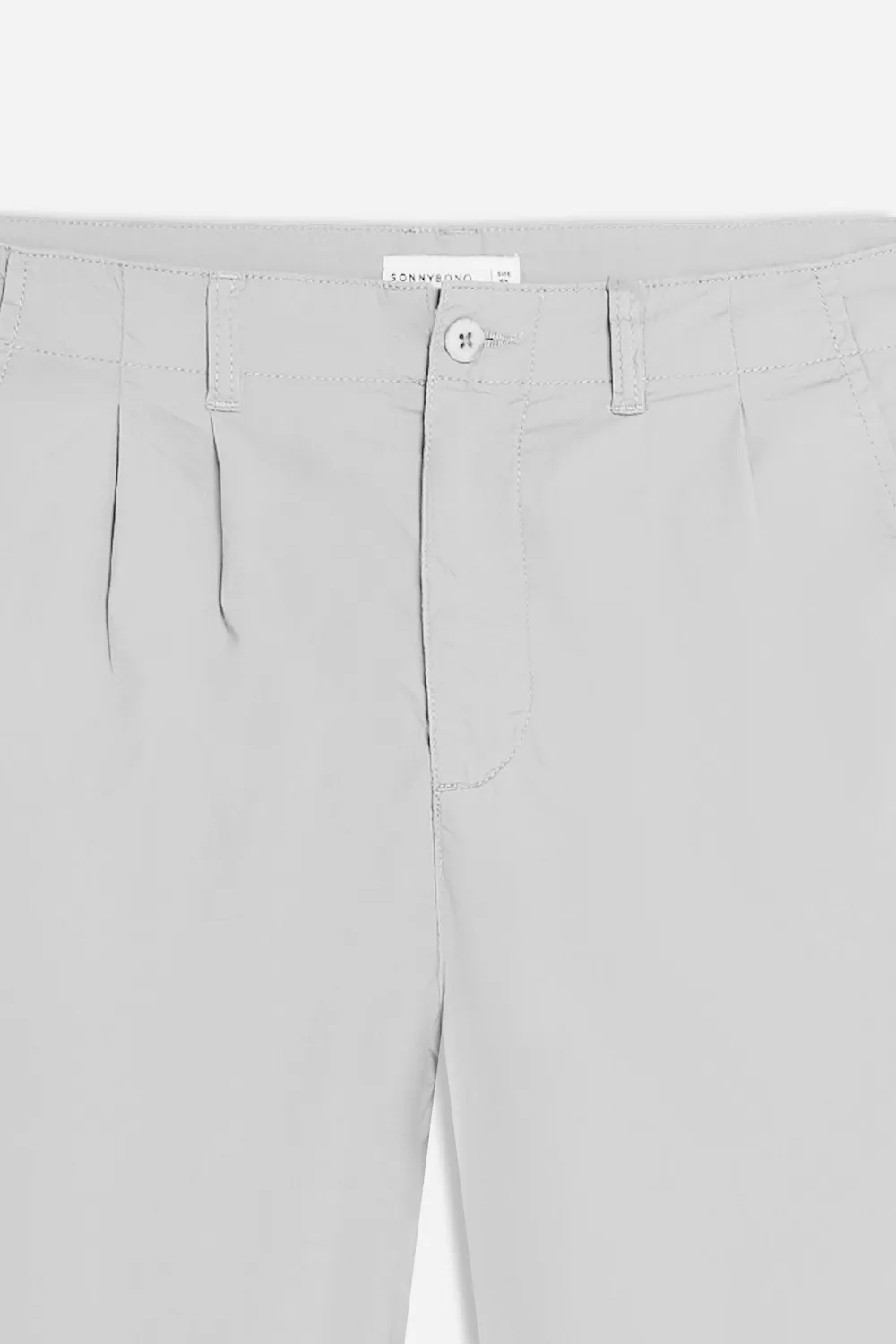 Sonny Bono pantalone chino doppia pence grigio ghiaccio