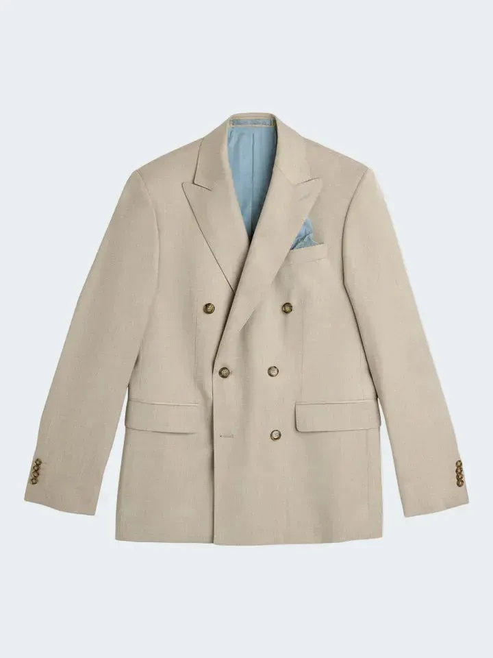 Sand Menswear Star DB blazer flanella ecru
