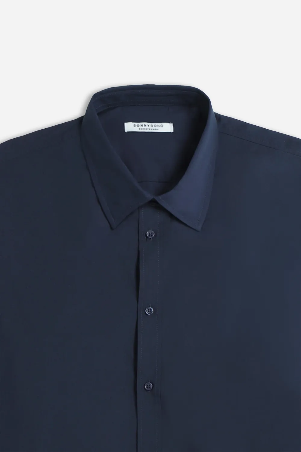 Sonny Bono Basic Camicia Collo Italiano Indaco