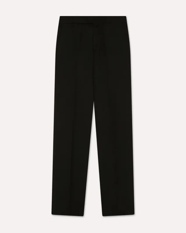Lardini pantalone nero EcoVero viscosa e seta