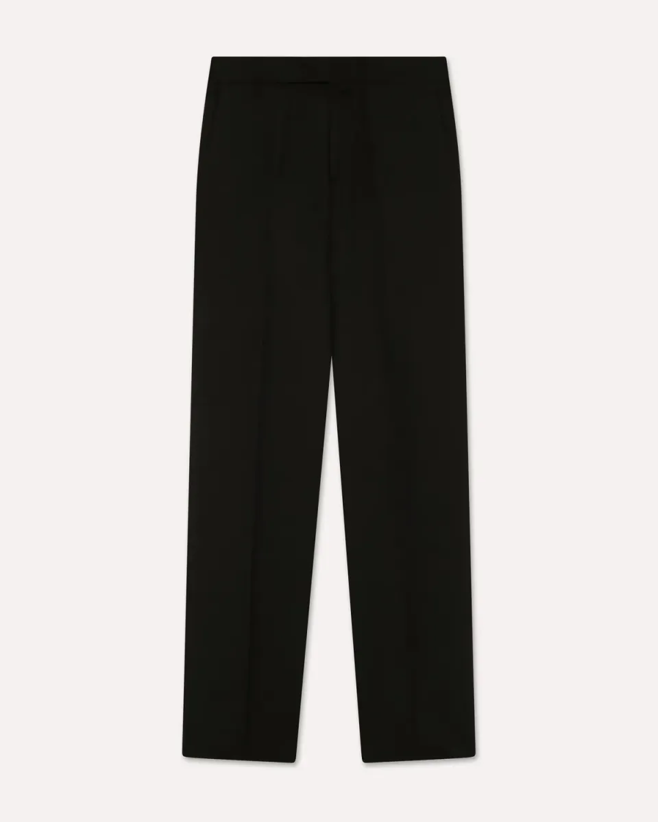 Lardini pantalone nero EcoVero viscosa e seta