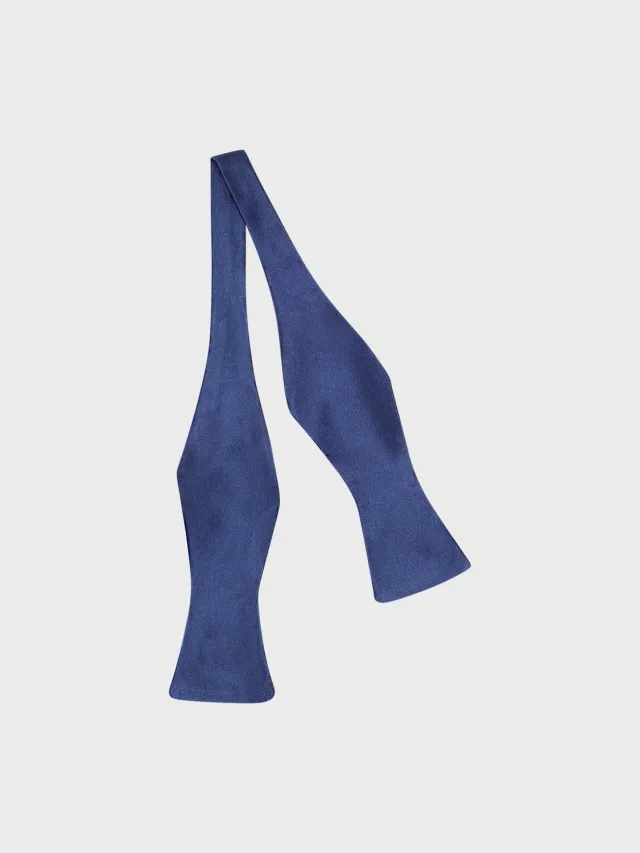 Caruso Manon Papillon da annodare raso blu U seta