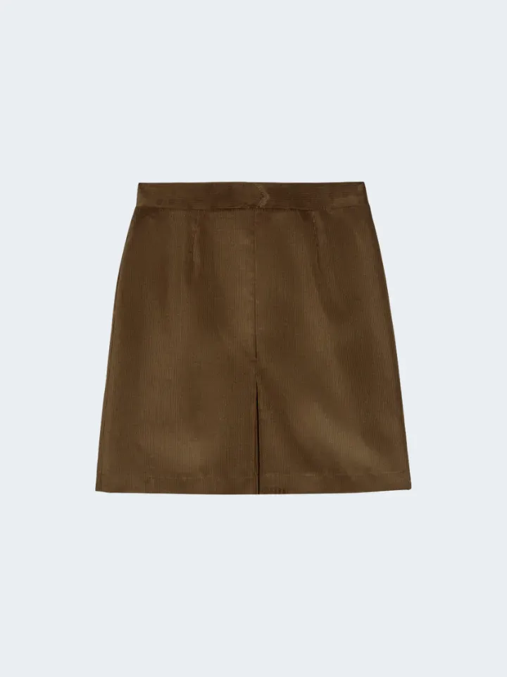 Sand Karen Short 2590 Gonna Velluto Marrone