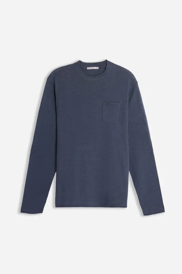 Sonny Bono Slub maglia denim cotone taschino