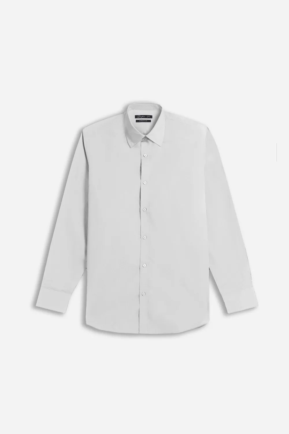 Sonny Bono Camicia Basic Stretch Grigio Chiaro cotone