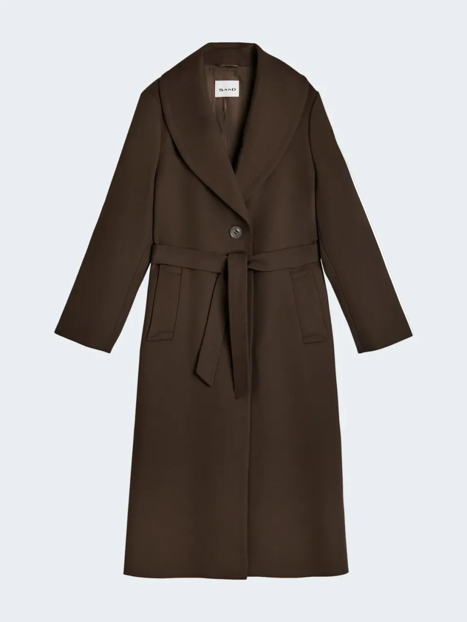 Sand Menswear Clareta Long cappotto cashmere testa di moro