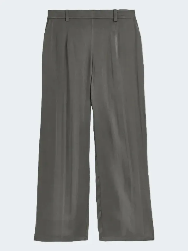 Sand Menswear Matt Aven pantaloni seta grigio grafite