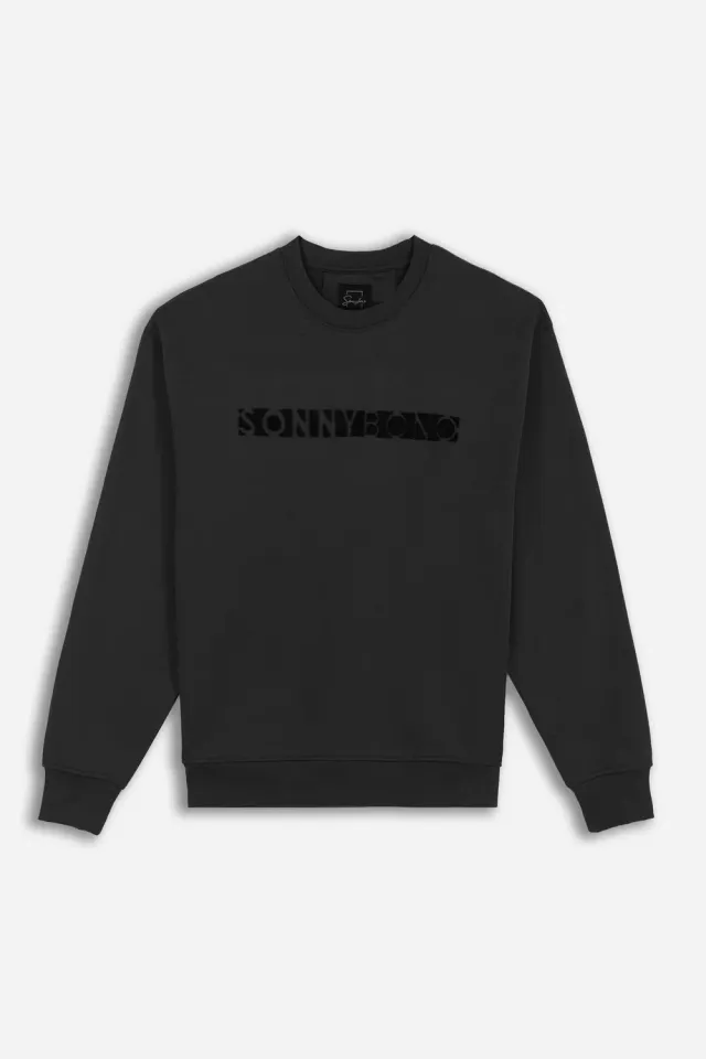 Sonny Bono Felpa Girocollo Logo Nero