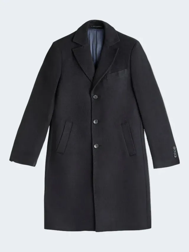 Sand Sultan Long cappotto alpaca nero