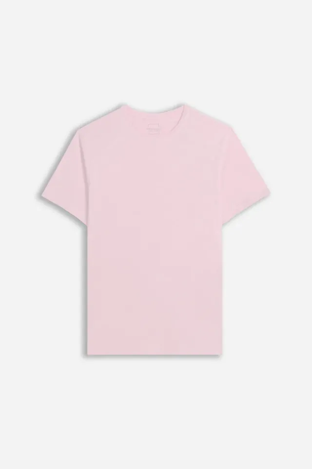 Sonny Bono t-shirt girocollo basic slub rosa