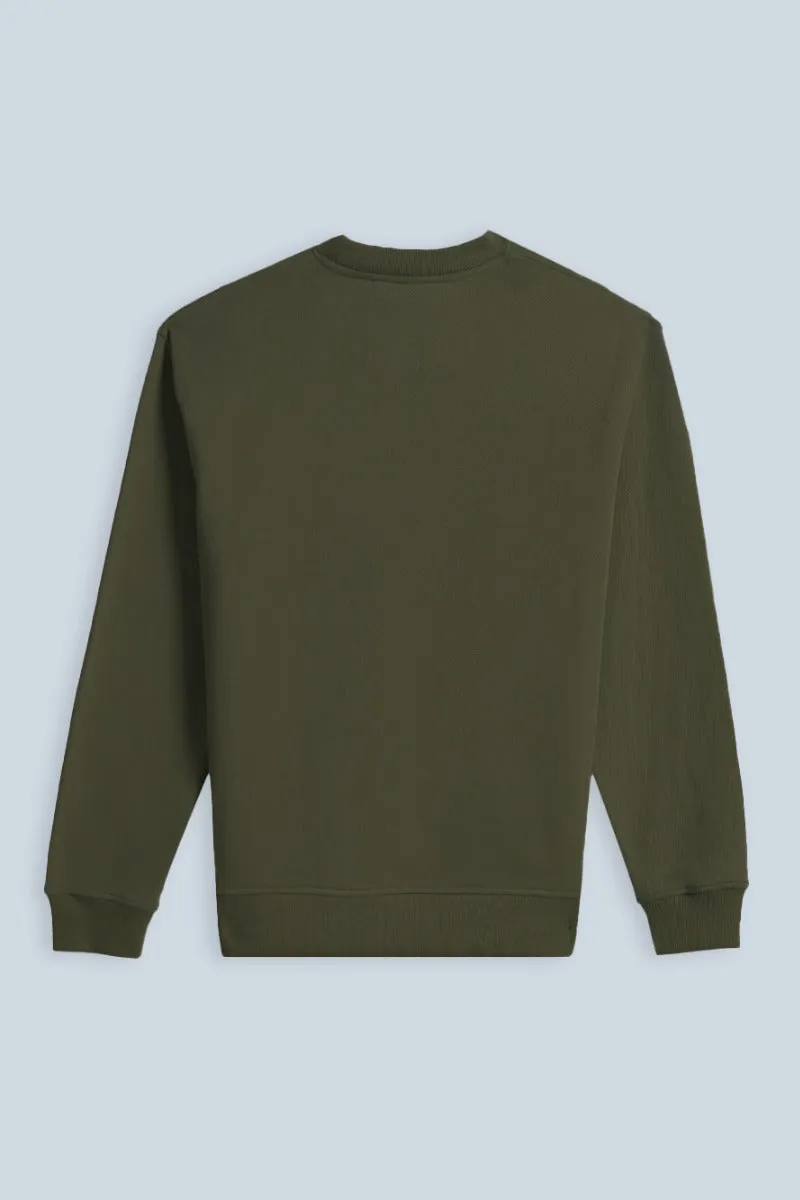 Sonny Bono felpa girocollo stampa 3D verde militare
