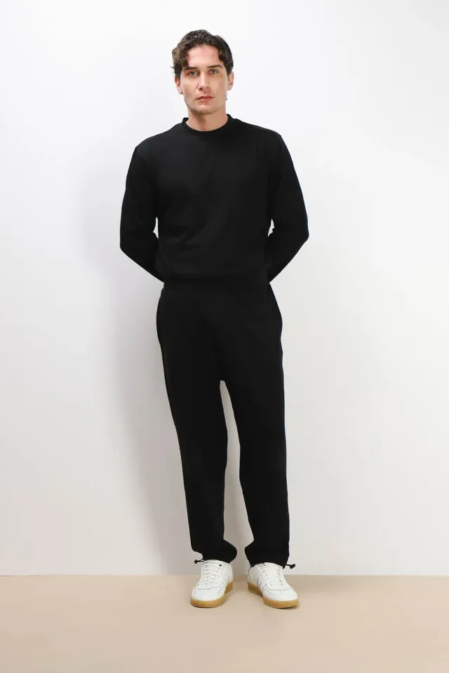 Sonny Bono pantalone felpa coulisse fondo nero traspirante