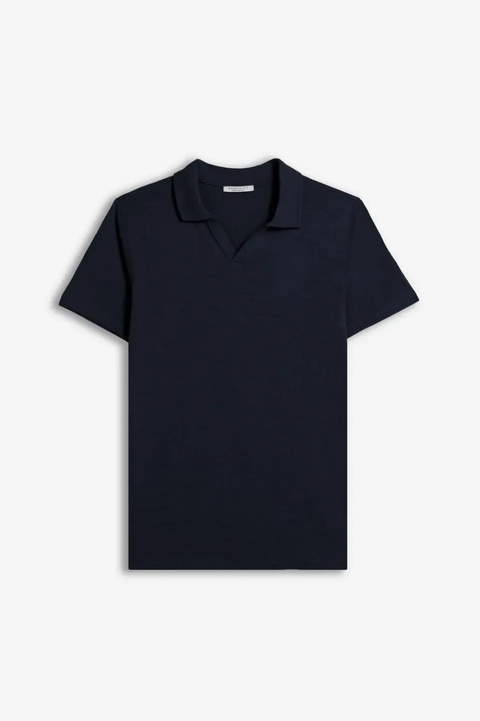 Sonny Bono polo slub bleu collo derby cotone