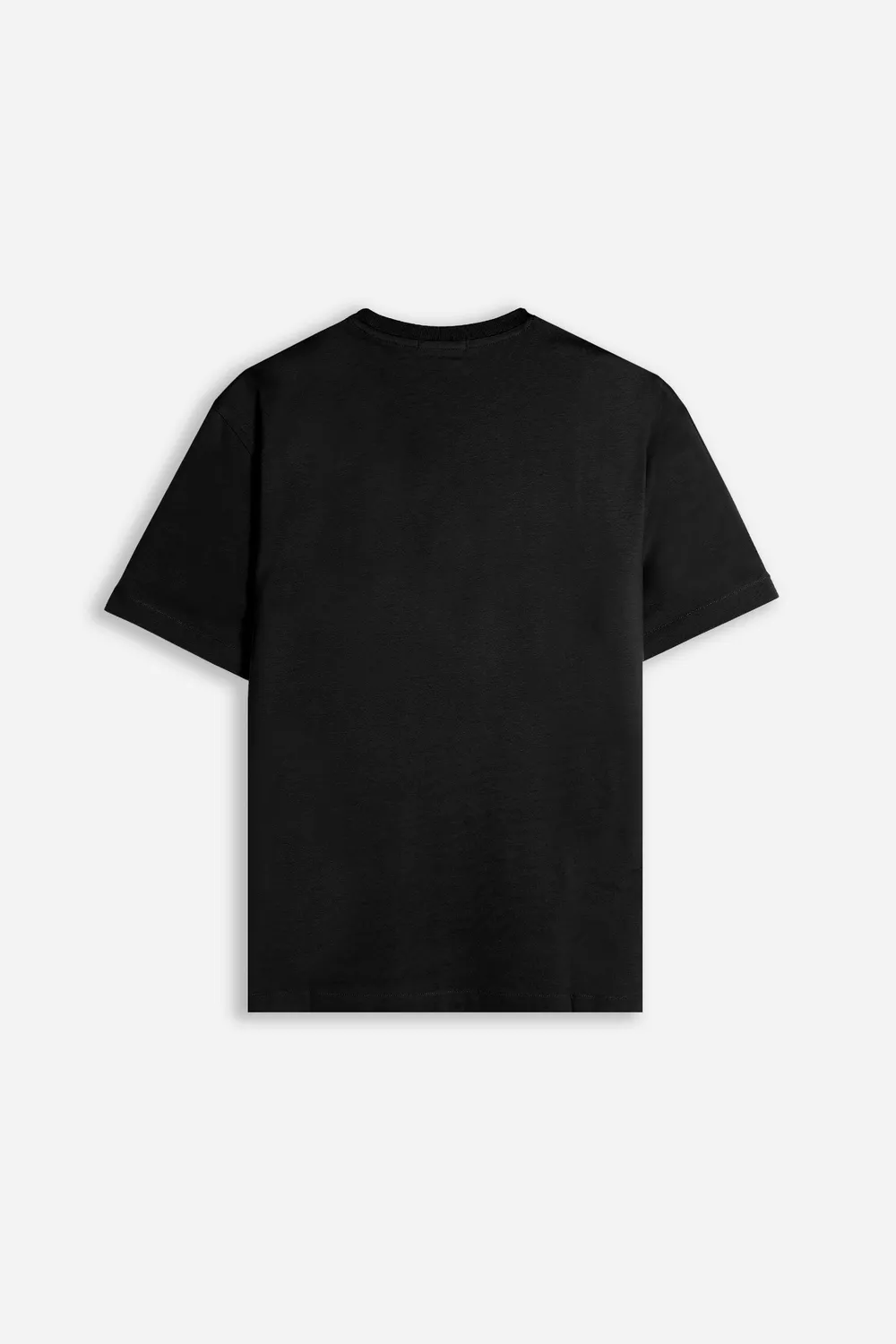 Sonny Bono Basic t-shirt girocollo nero con dettaglio