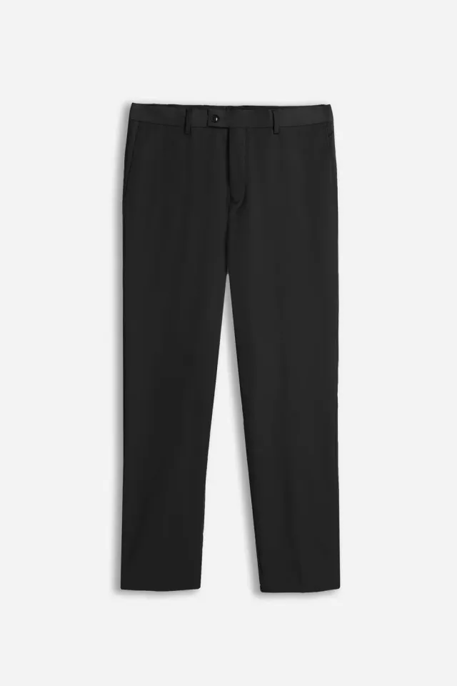 Sonny Bono Pantaloni Classici Senza Risvolto Nero pantaloni elasticizzati