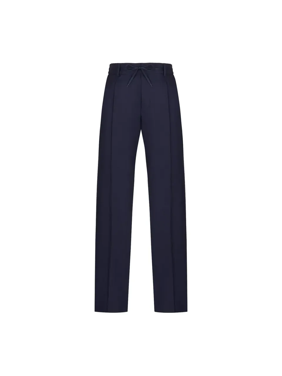 Paoloni Pantalone jogging fresco di lana stretch blu
