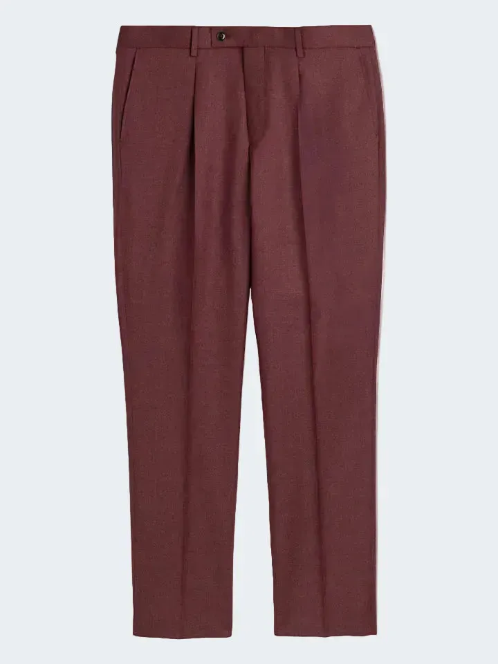 Sand Menswear Mark N pantalone flanella stretch rosso