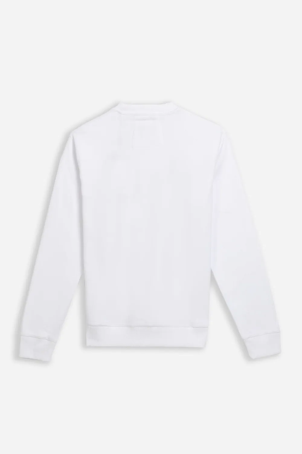 Sonny Bono felpa girocollo pile bianco
