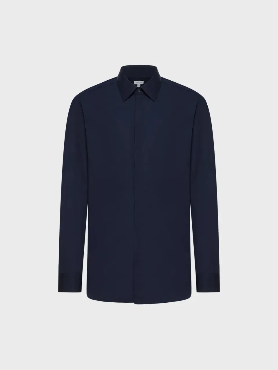 Caruso Butterfly Camicia Slim Cotone Blu Madreperla