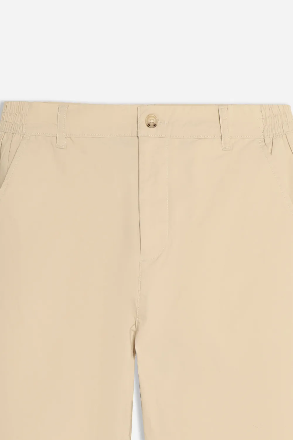 Sonny Bono Pantalone Twill Elastico Beige Chiaro