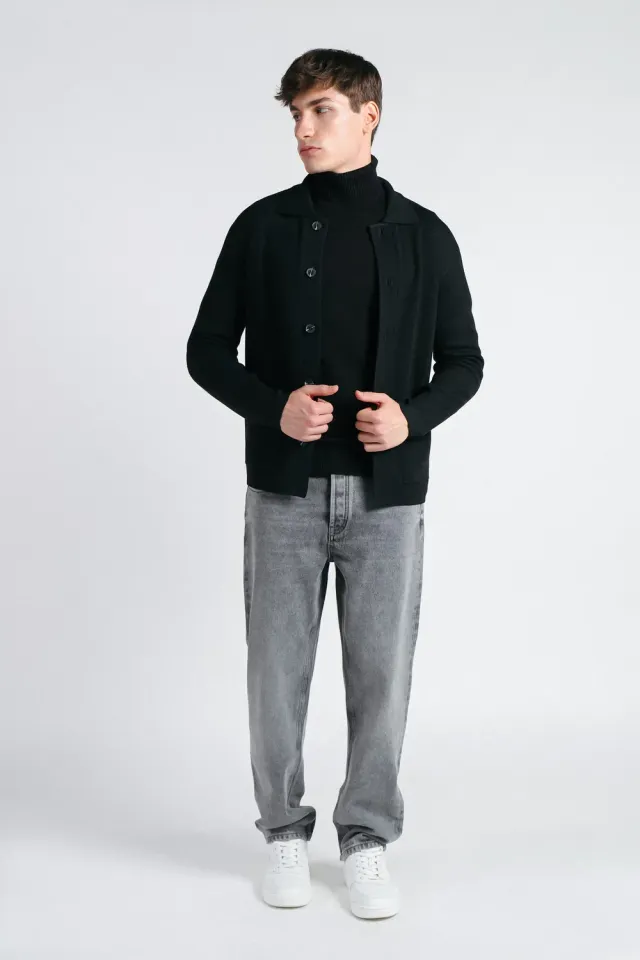 Sonny Bono Overshirt Punto Milano Maglia Nero