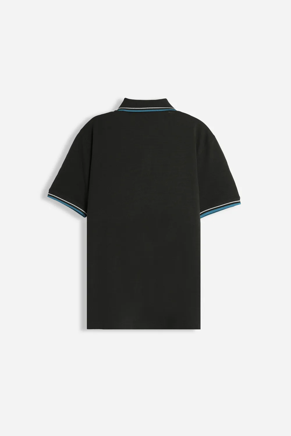 Sonny Bono Basic polo piquet nero manica corta