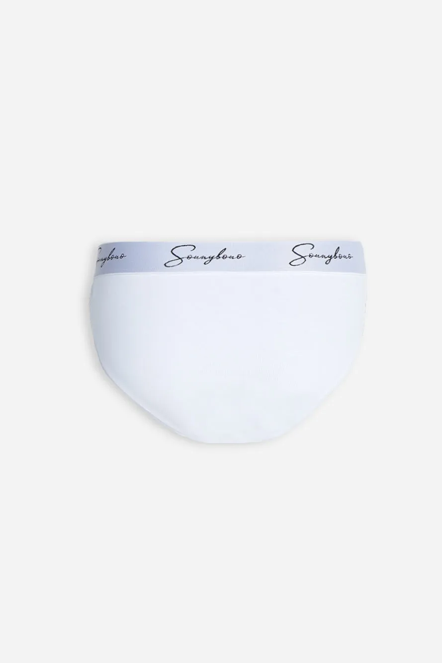 Sonny Bono Elastico a Contrasto Slip Bianco aderente
