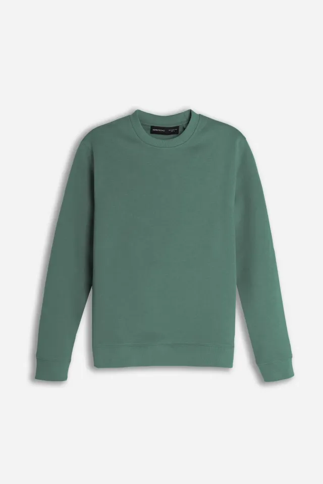 Sonny Bono Basic FS 03305FE Felpa Verde Bosco Cotone