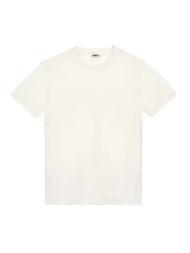 Paoloni T-shirt Jersey Cotone Bianco girocollo