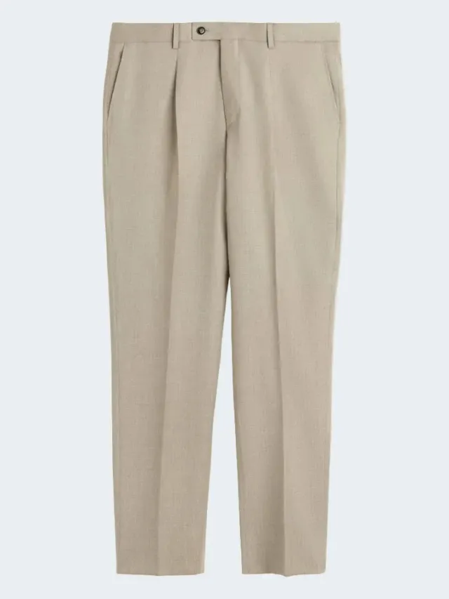 Sand Menswear Mark N pantalone flanella stretch ecru pences