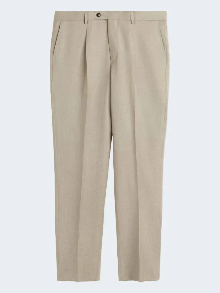 Sand Menswear Mark N pantalone flanella stretch ecru pences