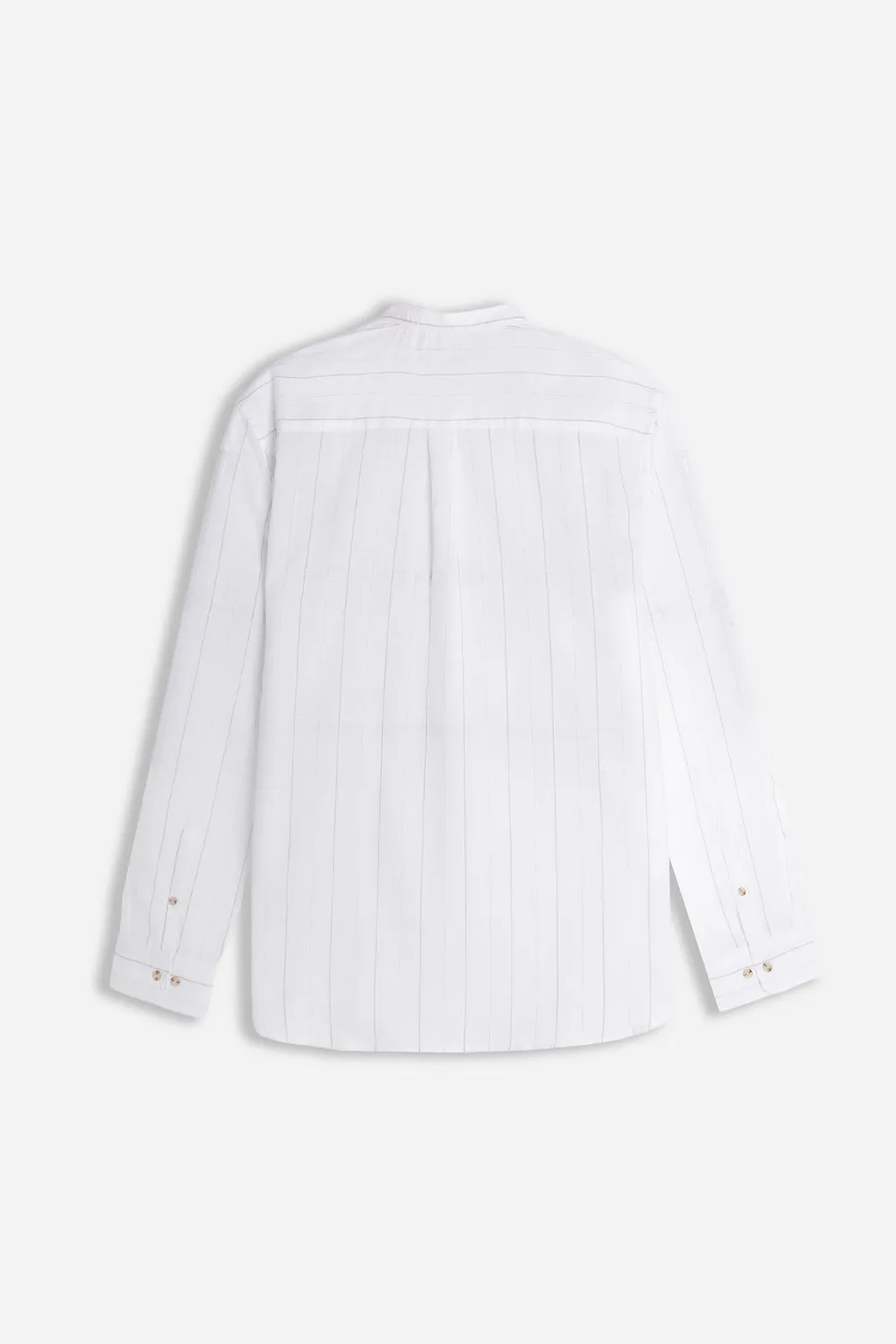 Sonny Bono Coreano Slub Camicia Beige leggera