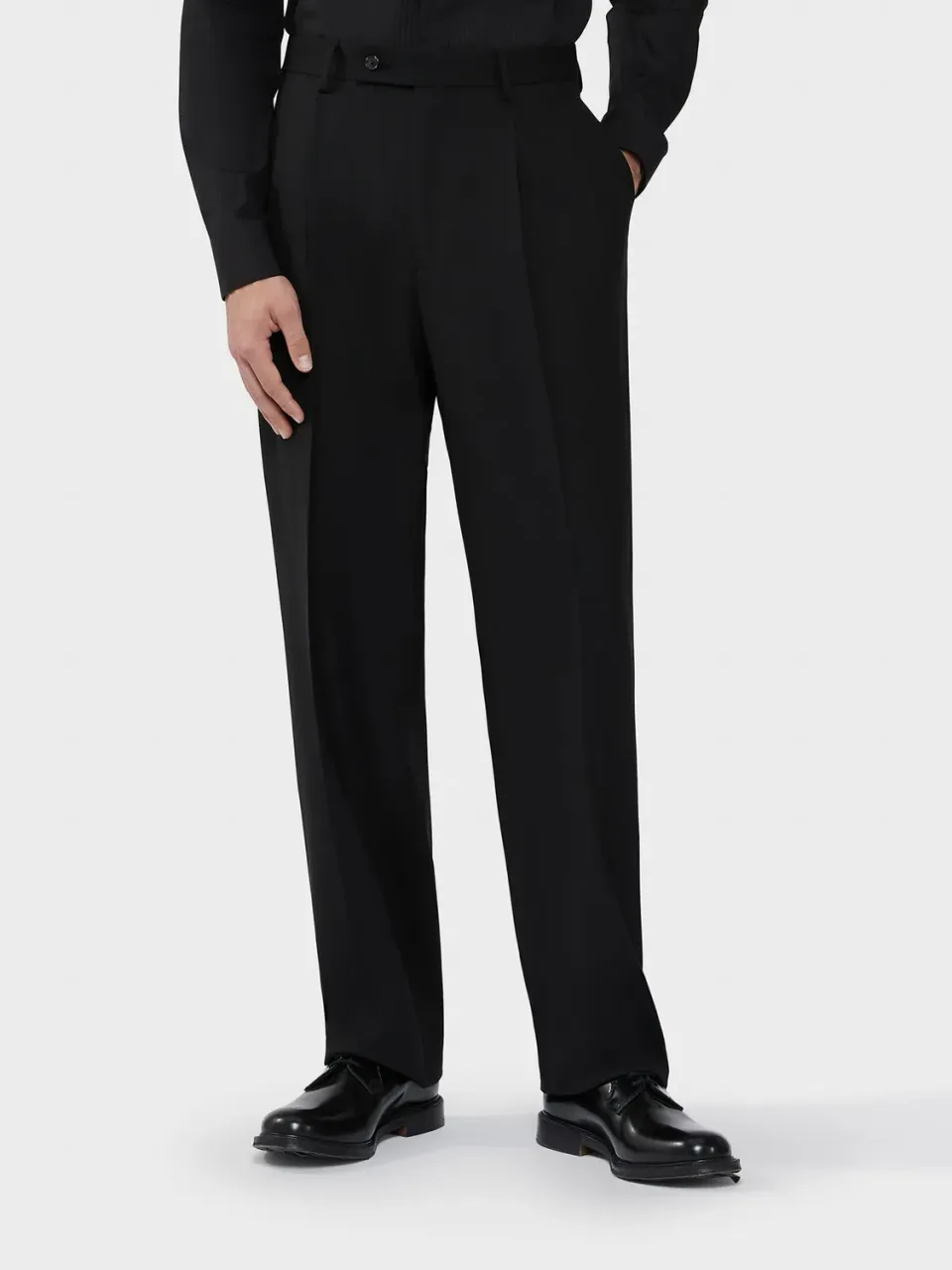 Caruso Norma pantalone Houdini nero in lana