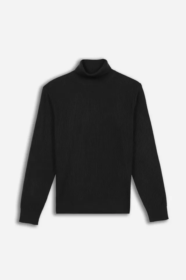 Sonny Bono maglia dolcevita lavorata nero