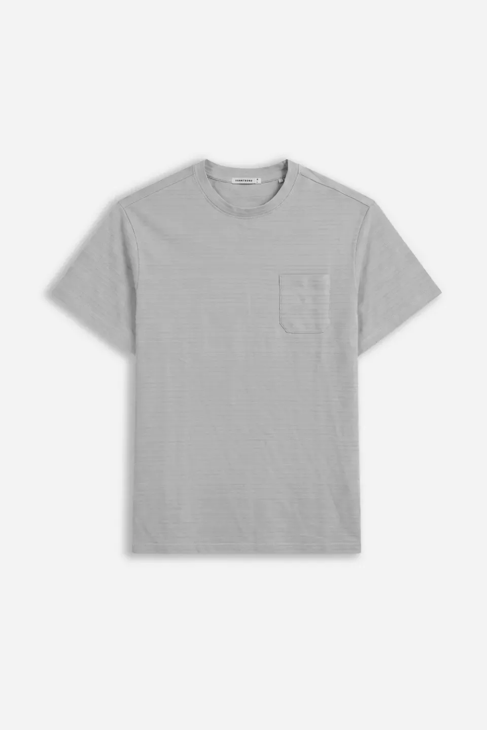 Sonny Bono Trama Rilievo t-shirt girocollo grigio cotone
