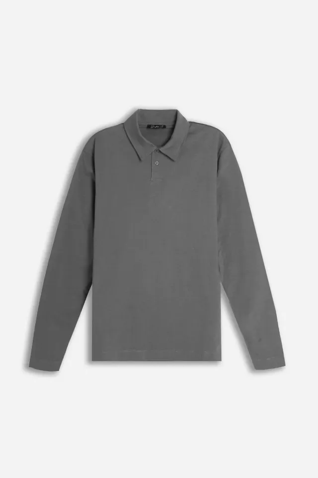 Sonny Bono ZK 08337PL Polo Manica Lunga Antracite