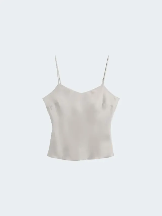 Sand Menswear Maris top seta bianco puro
