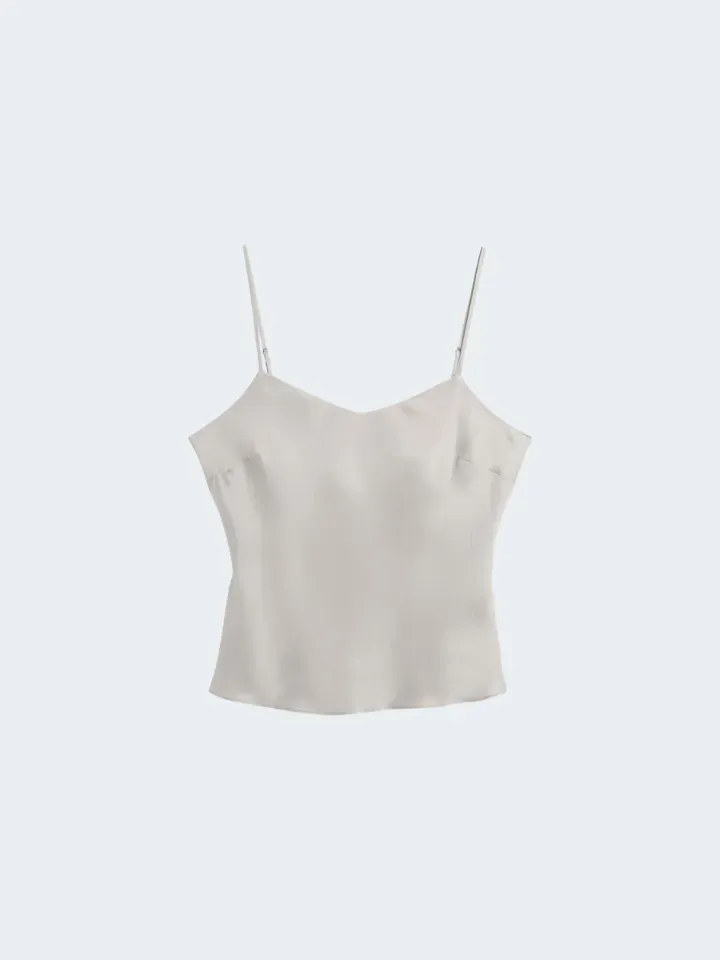 Sand Menswear Maris top seta bianco puro